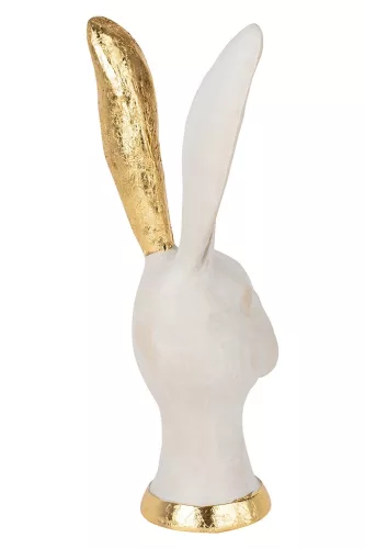 Kare Design Bunny Gold Fehér-Arany Nyúl Dekorációs Szobor