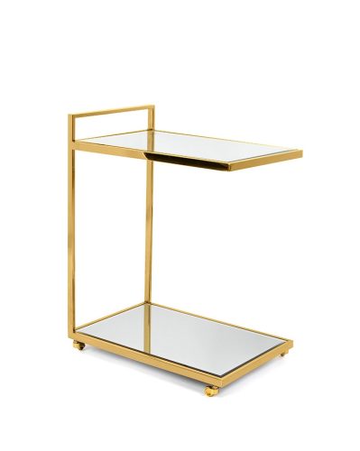 KARE Design Classy Gold Arany Görgős Zsúrkocsi Tükörüveggel