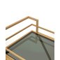 KARE Design Pyramids Arany Bárszekrény Üvegpolcos Gurulós