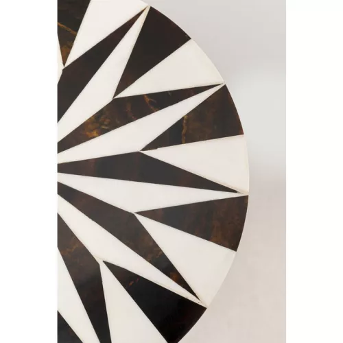 KARE Domero Star Geometrikus Kisasztal Réz-Fehér