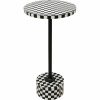 KARE Domero Chess 25 Sakkmintás Kisasztal Fekete-Fehér