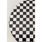 KARE Domero Chess 25 Sakkmintás Kisasztal Fekete-Fehér