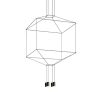 King Home Flusso 4 Geometrikus LED Függőlámpa Fekete