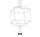 King Home Flusso 4 Geometrikus LED Függőlámpa Fekete