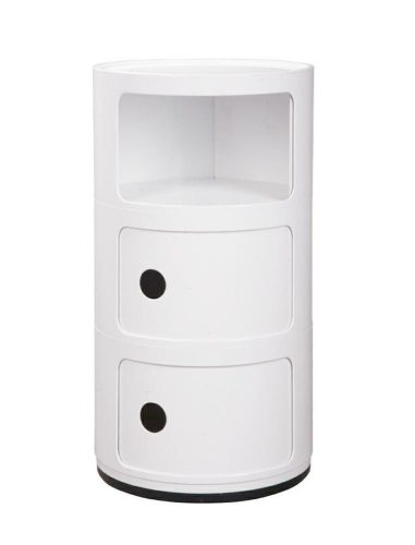 King Home Combi 3 Tárolószekrény ABS Fehér Fényes