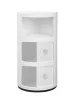 King Home Combi 3 Tárolószekrény ABS Fehér Fényes