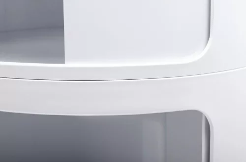 King Home Combi 3 Tárolószekrény ABS Fehér Fényes