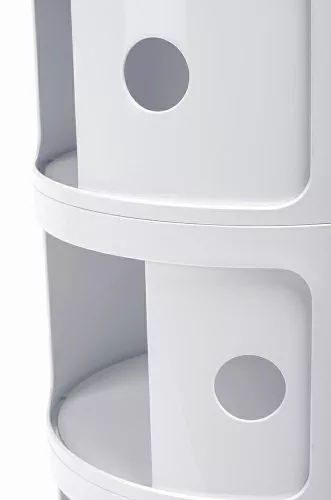 King Home Combi 3 Tárolószekrény ABS Fehér Fényes
