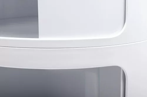 King Home Combi 4 Tárolószekrény ABS Fehér Csúszóajtós