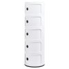 King Home Combi 5 Tárolószekrény ABS Fehér Fényes