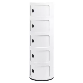 King Home Combi 5 Tárolószekrény ABS Fehér Fényes