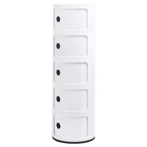 King Home Combi 5 Tárolószekrény ABS Fehér Fényes