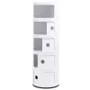 King Home Combi 5 Tárolószekrény ABS Fehér Fényes