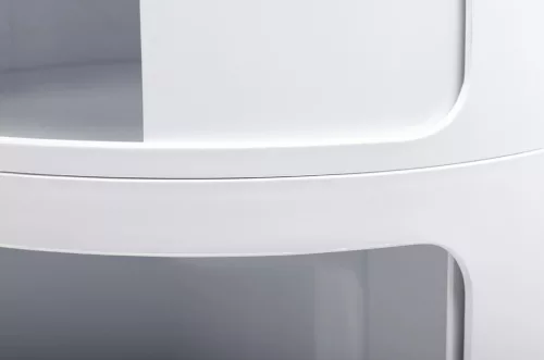 King Home Combi 5 Tárolószekrény ABS Fehér Fényes