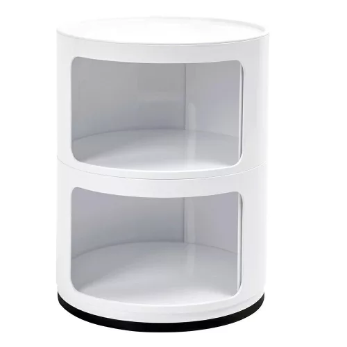 King Home Combi 2 Tárolószekrény ABS Fehér Fényes