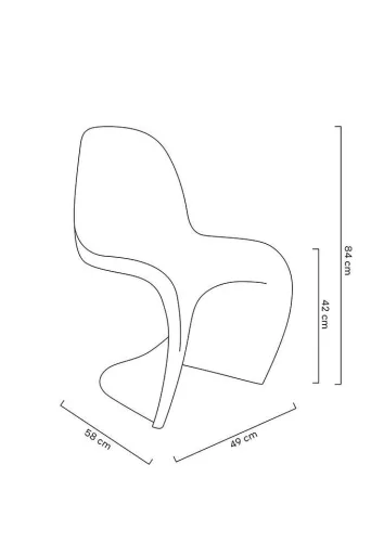 Modesto Design Hover Polipropilén Szék Fekete Matt