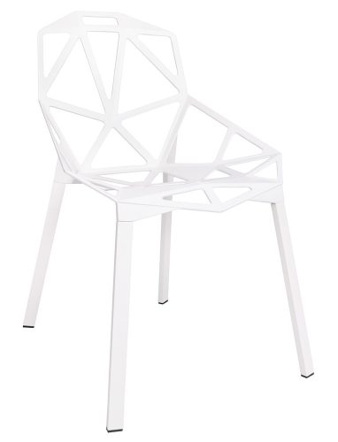 King Home Split Premium Alumínium Geometrikus Szék Fehér