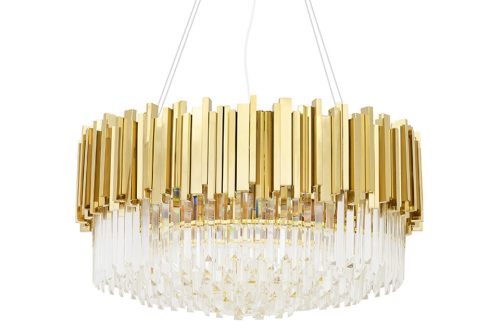 King Home Imperial Gold 80 Kristály Függőlámpa Arany