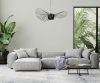 King Home Capello 140 Függőlámpa Műanyag Fekete Kalap Design