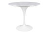 King Home Tulip Marble 90 Kerek Étkezőasztal Carrara Márvány Fehér