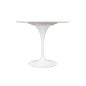 King Home Tulip Marble 90 Kerek Étkezőasztal Carrara Márvány Fehér
