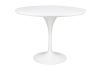 King Home Tulip Premium Kerek Étkezőasztal MDF Fehér Fényes GT-09R.100