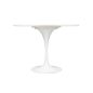 King Home Tulip Premium Kerek Étkezőasztal MDF Fehér Fényes GT-09R.100