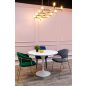 King Home Tulip Premium Kerek Étkezőasztal MDF Fehér Fényes GT-09R.100