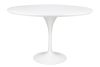 King Home Tulip Premium Kerek Étkezőasztal MDF Fehér Fényes GT-09R.120