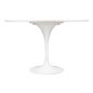 King Home Tulip Premium Kerek Étkezőasztal MDF Fehér Fényes GT-09R.120