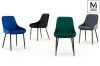 Modesto Design CLOVER Bársony Étkezőszék Sötétszürke