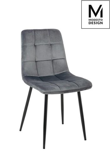 Modesto Design Carlo Szék Velúr Sötétszürke Steppelt