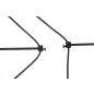 King Home Flusso Line 4 Geometrikus Fekete LED Függőlámpa