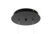 King Home Circulo 100 LED Függőlámpa Fém Fekete Minimál