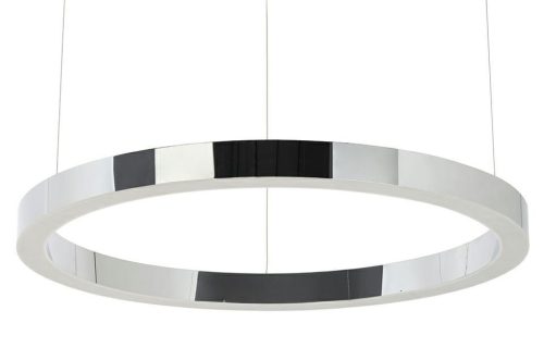 King Home Ring 80 LED Függőlámpa Polírozott Acél Ezüst