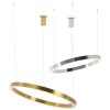 King Home Ring 80 LED Függőlámpa Polírozott Acél Ezüst