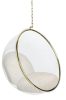 King Home Bubble Gold Velvet Függőfotel Akril Bézs Dizájn