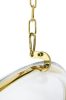 King Home Bubble Gold Velvet Függőfotel Akril Bézs Dizájn