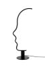 King Home Face Table LED Asztali Lámpa Fekete Minimalista