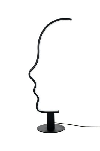 King Home Face Table LED Asztali Lámpa Fekete Minimalista