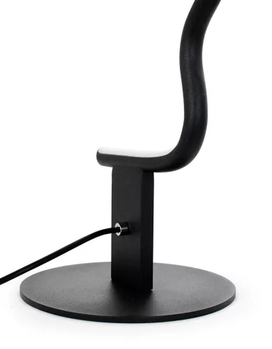 King Home Face Table LED Asztali Lámpa Fekete Minimalista