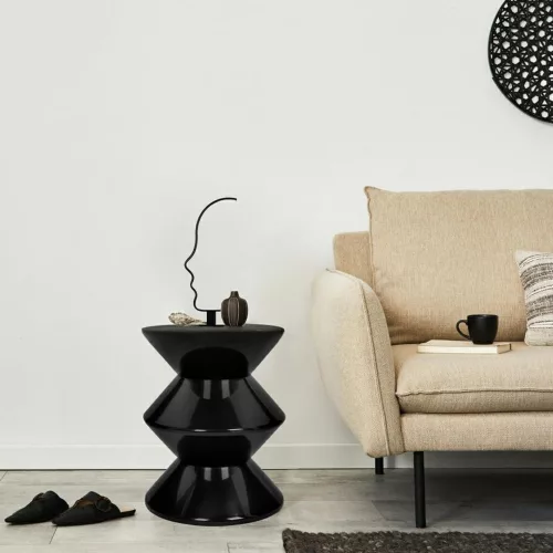 King Home Face Table LED Asztali Lámpa Fekete Minimalista