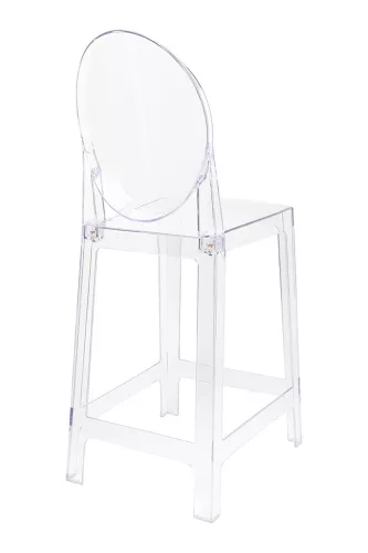 King Home Victoria Átlátszó Polikarbonát Bárszék 65 cm