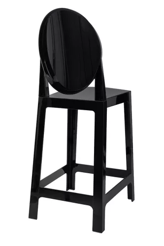 King Home Victoria Bárszék Polikarbonát Fekete 65cm