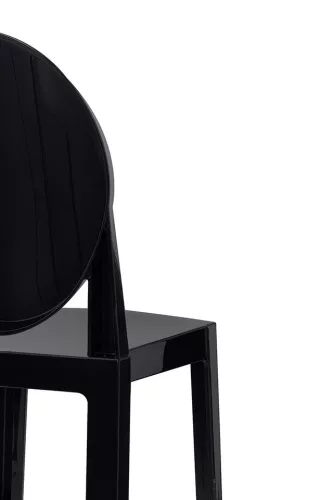 King Home Victoria Bárszék Polikarbonát Fekete 65cm