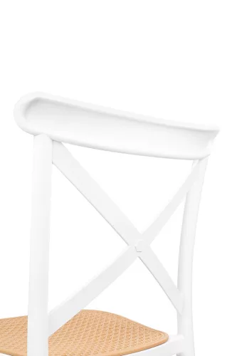 King Home Country Rattan Bárszék Fehér