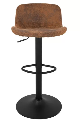 King Home STOR Állítható Bárszék PU Bőr Barna Vintage