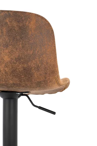 King Home STOR Állítható Bárszék PU Bőr Barna Vintage