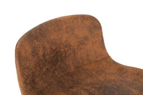 King Home STOR Állítható Bárszék PU Bőr Barna Vintage