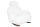 King Home Plush Fur Fehér Teddy Hintaszék Tölgyfa Talppal